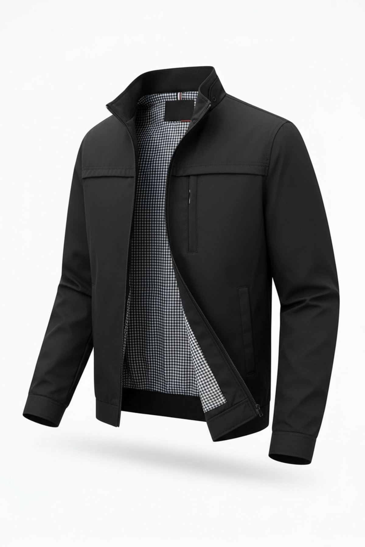 SİVAİST  Yeni Sezon Erkek Siyah İki İç Cepli Su Ve Rüzgar Geçirmez Mevsimlik&Yazlık Mont - Görsel 3