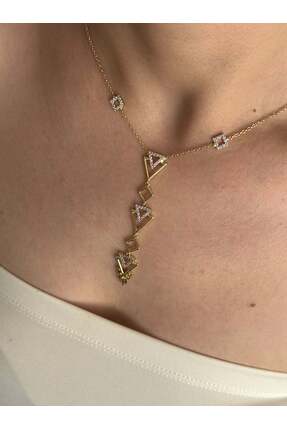 Elif Can Jewelry Özel Seri Geo Link Kolye