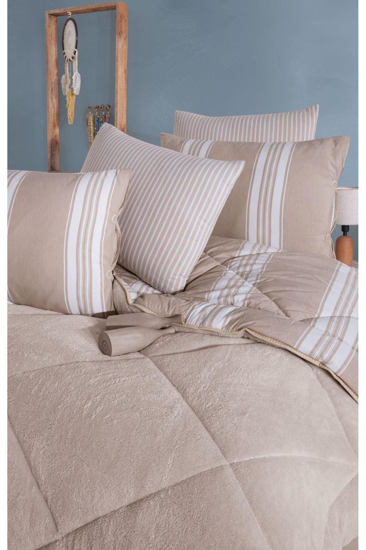 Double Sleeping Set-Wellsoft Duvet Cover Set 4 Padded (Fitted Bed Sheet)