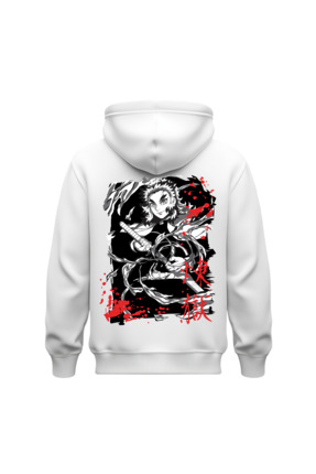 La Roenne Boutique La Rôenne Unisex Beyaz Sırtı Özel Tasarım Anime Baskılı Ov...