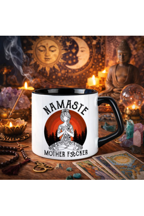 two cats studio Spritüel Namaste Espirili Minimal Tasarım Premium Hediyelik K...