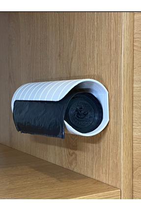 El Emeği Pratik Rulo Çöp Poşeti Tutucu – Duvara Monte edilebilir Organizer (B...