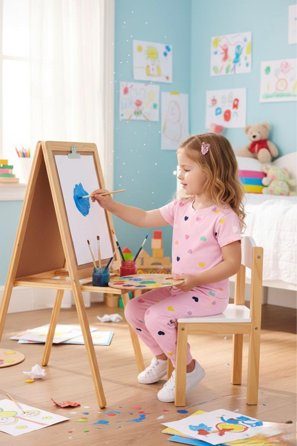 Hyd 0-4 Yaş Özel Baskılı Ve Desenli Bebek ve Kız Çocuk Pijama Seti Takımı fotoğrafı 3 (önizleme)