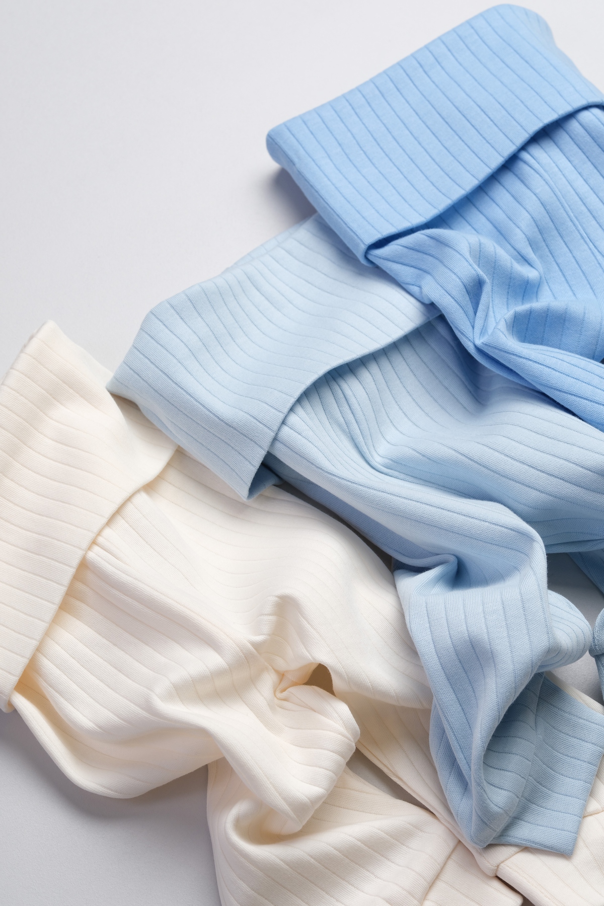 Bondberro 3'lü Takım Yüksek Bel Kaşkorse Yeni Doğan ve Bebek Tayt ( Krem-Mavi-Bebe-Mavisi ) fotoğrafı 4 (önizleme)