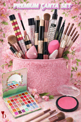 Dami Beauty Mega Güzellik Koleksiyonu - Peluş Çantalı Full Makyaj ve Kontür S...