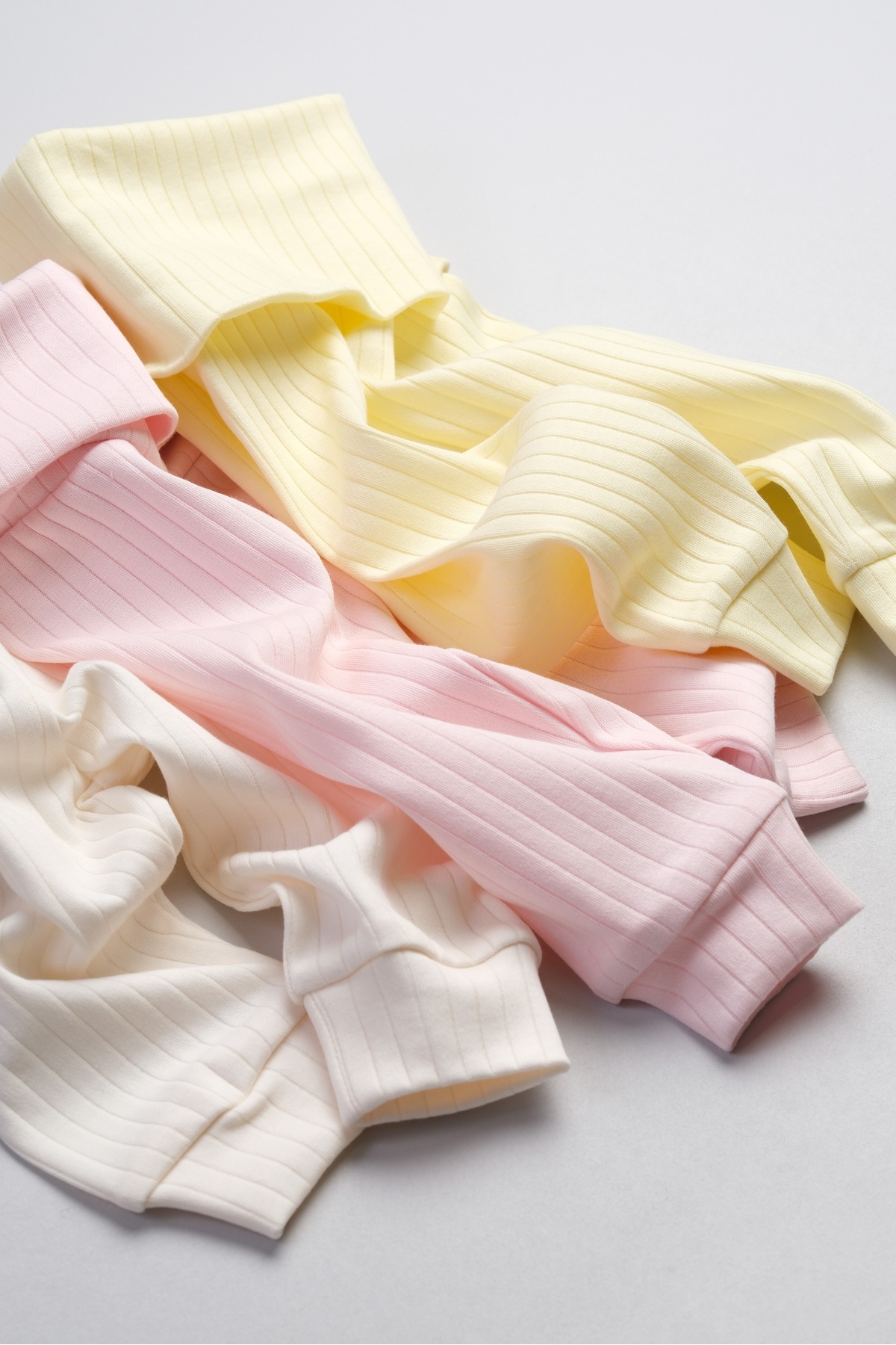 Bondberro 3'lü Takım Yüksek Bel Kaşkorse Yeni Doğan ve Bebek Tayt ( Krem-Pembe-Sarı ) fotoğrafı 3 (önizleme)