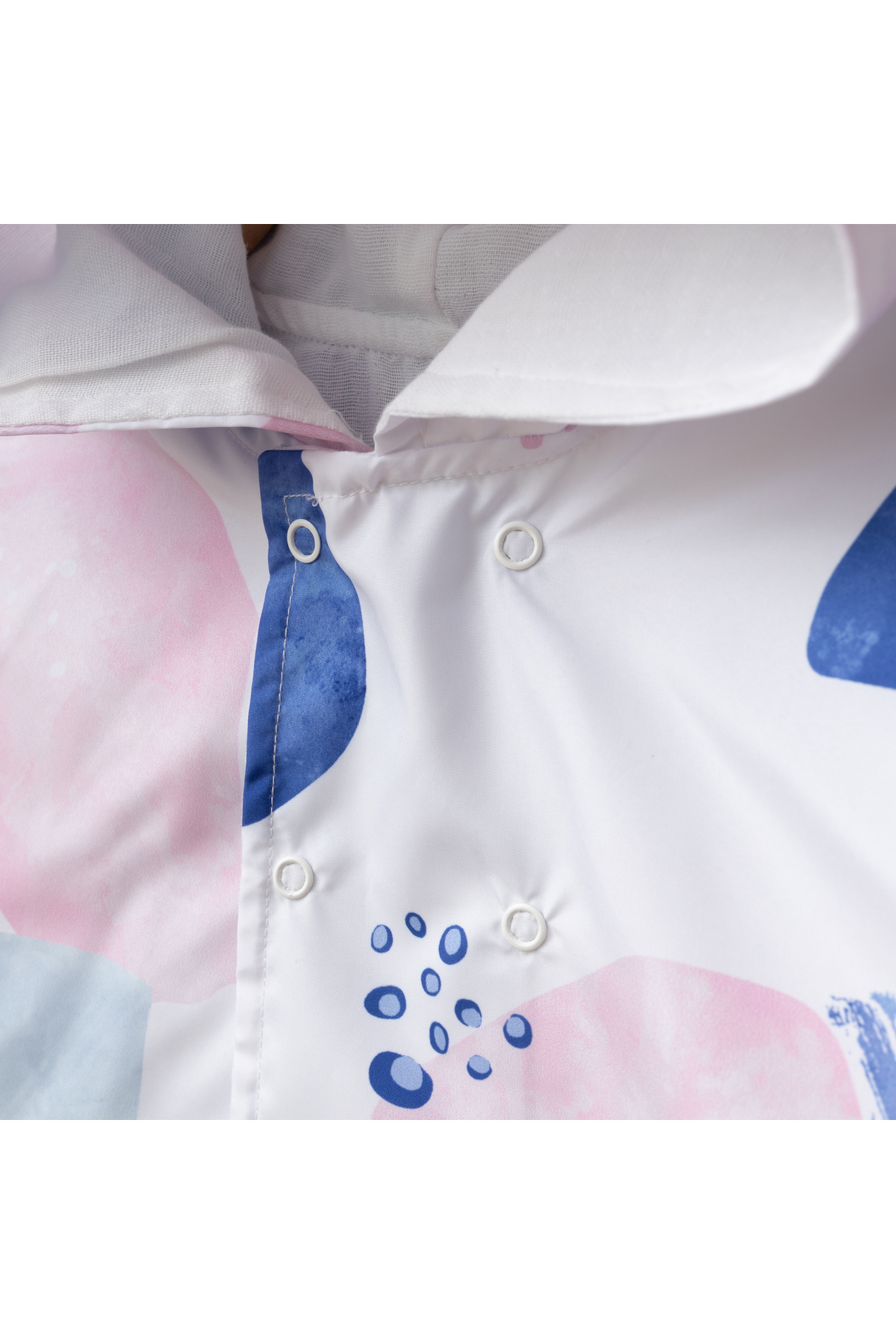 tinibud Terletmeyen Çift Taraflı Erkek Çocuk Yağmurluk 2-5 Yaş %100 Pamuk Müslin Astarlı fotoğrafı 3 (önizleme)