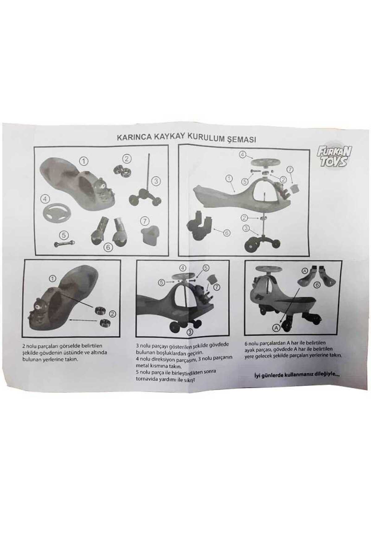 TOHA Karınca Kaykay Sihirli Araba – Swing Car Pedalsız, Aküsüz, Pilsiz 3 Tekerlekli Çocuk Aracı fotoğrafı 5 (önizleme)