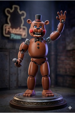 Modellio3D Toy Freddy Dummy 13 – 21 CM Hareketli Koleksiyon Figürü
