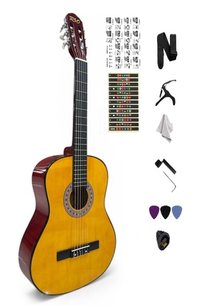 müzikhane 4/4 Orange Sap Ayarlı Gitar Kılıf Askı Pena Penalık Kapo Sticker Bu...