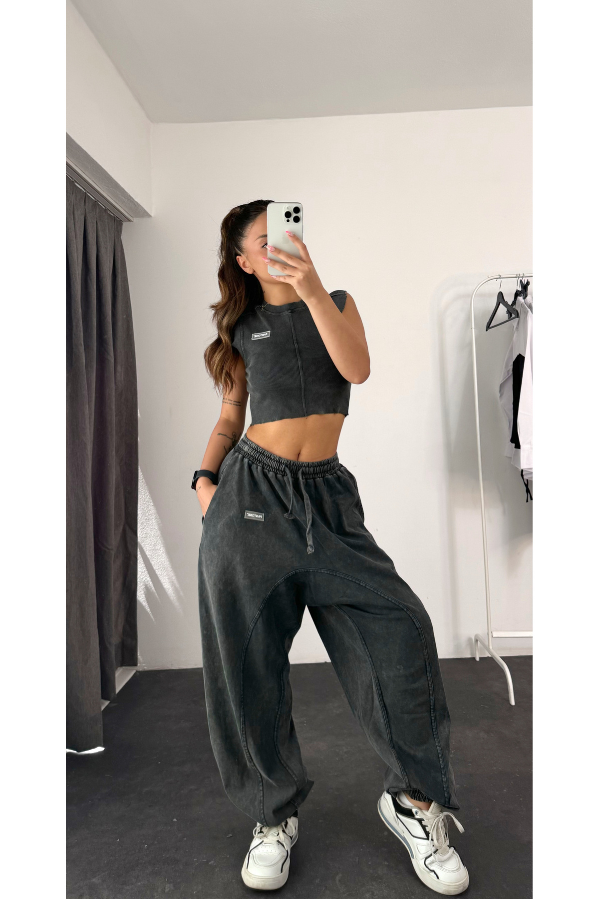 nona butik Set za pranje snega - sivi