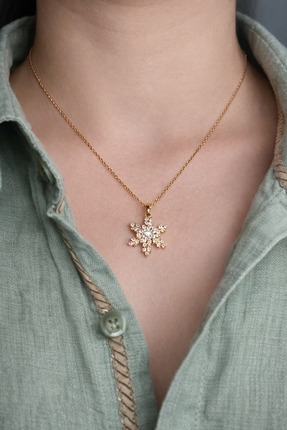 BERF JEWELLERY Kar Tanesi Kolye