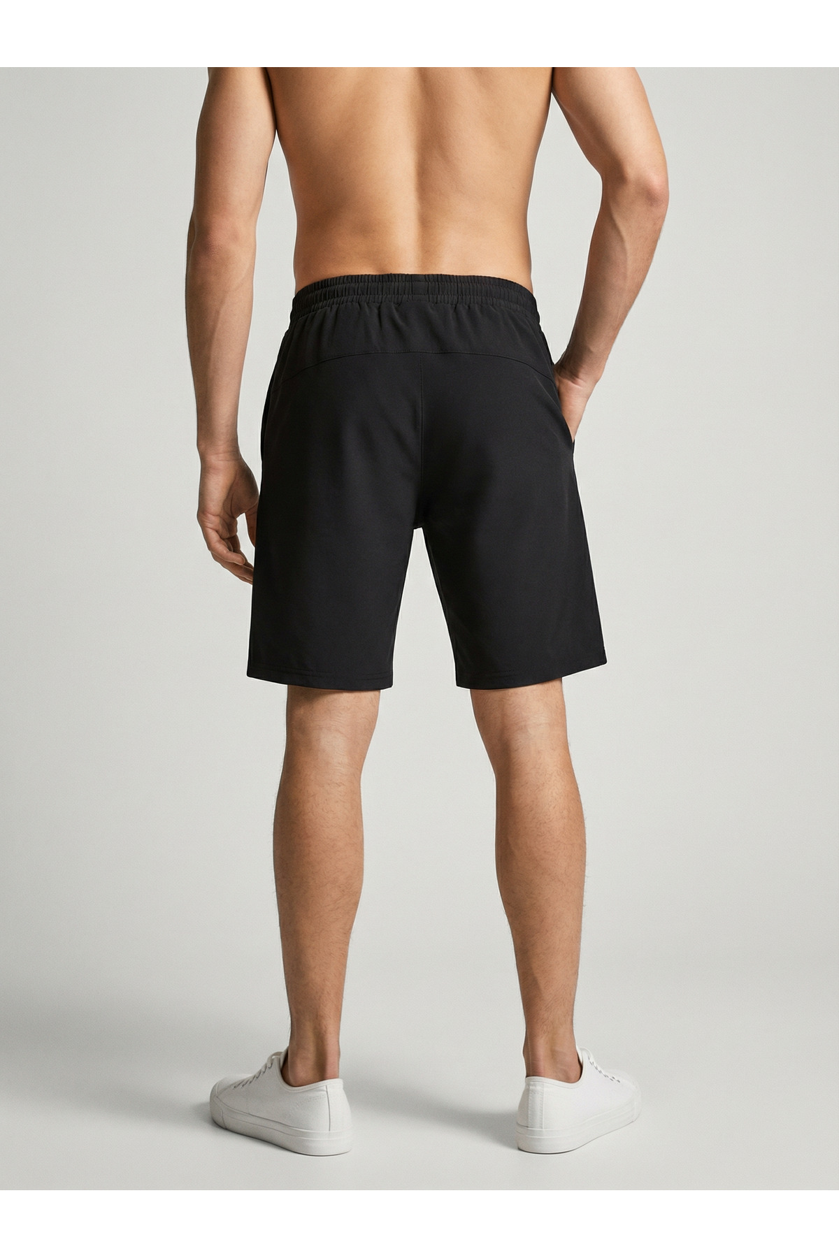 Sparrow  Erkek Siyah Regular fit Yüksek Baskılı İnce Şort - Görsel 2