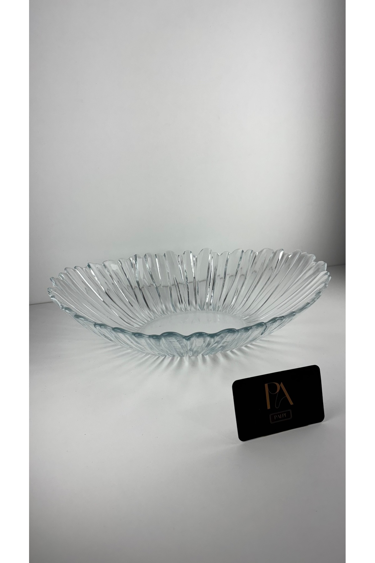 33cm Crystal Glass Salad Bowl Fruit Bowl Presentation Girl Request Chocolate Decorative Object Trinket Ornament