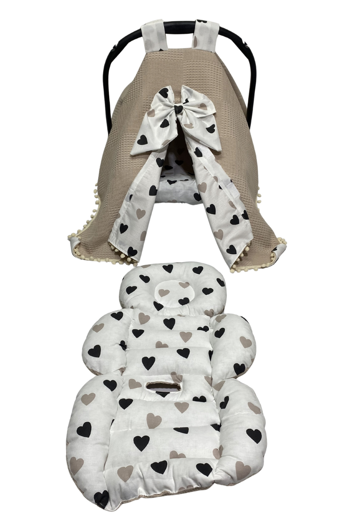 Happy Baby Dikiş Atölyesi 13’lü Babynest Anne Yanı Puset Örtüsü Alt Açma Emzirme Yastığı Ana Kucağı Bebek Arabası Minderi fotoğrafı 6 (önizleme)