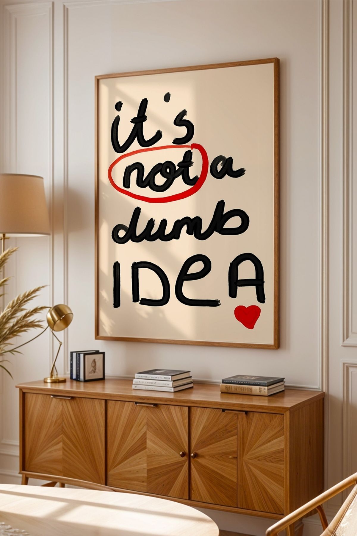 Modern Yazılı Tablo Poster Duvar Dekoru Motivasyon Sözlü Tasarım Çerçevesiz