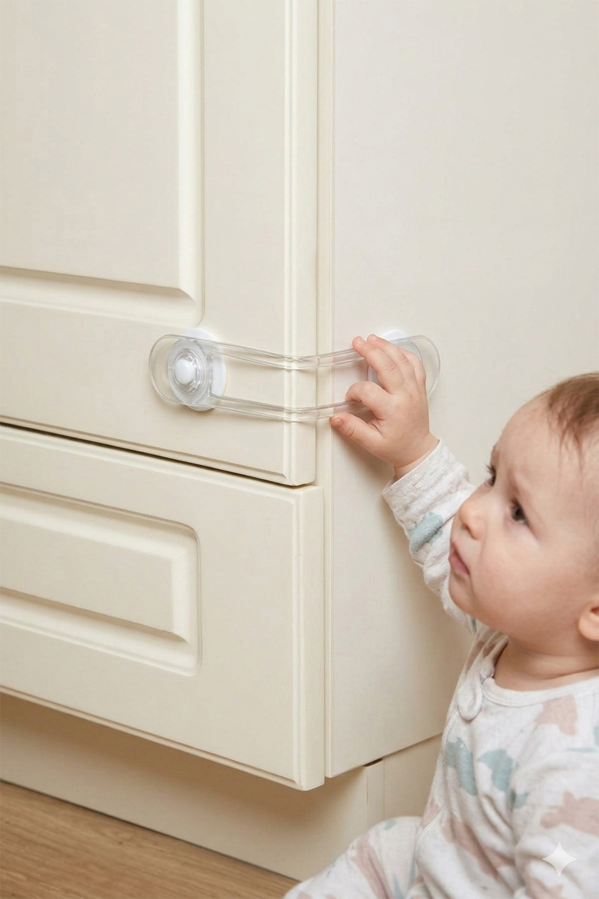 İdeal Baby 1 Adet Çok Amaçlı Çekmece Kilidi Güvenlik Emniyet Kilidi Dolap Fırın Buzdolabı Kilidi Evde Güvenlik fotoğrafı 5 (önizleme)