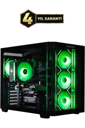 MONSTER Tulpar TD3 V1.2.2 AMD Ryzen 5 7500F A620A Anakart 16GB 1TB RX 7600 Fr...