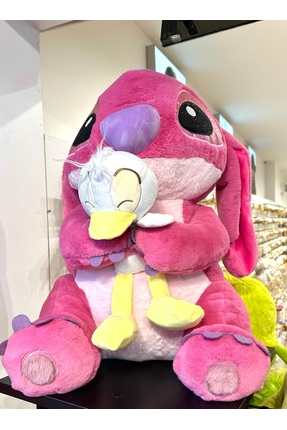 GLOW ACCESSORIES BAE Pembe Sevimli Ördek & Stic Dev Boy Peluş Oyuncak 60 Cm