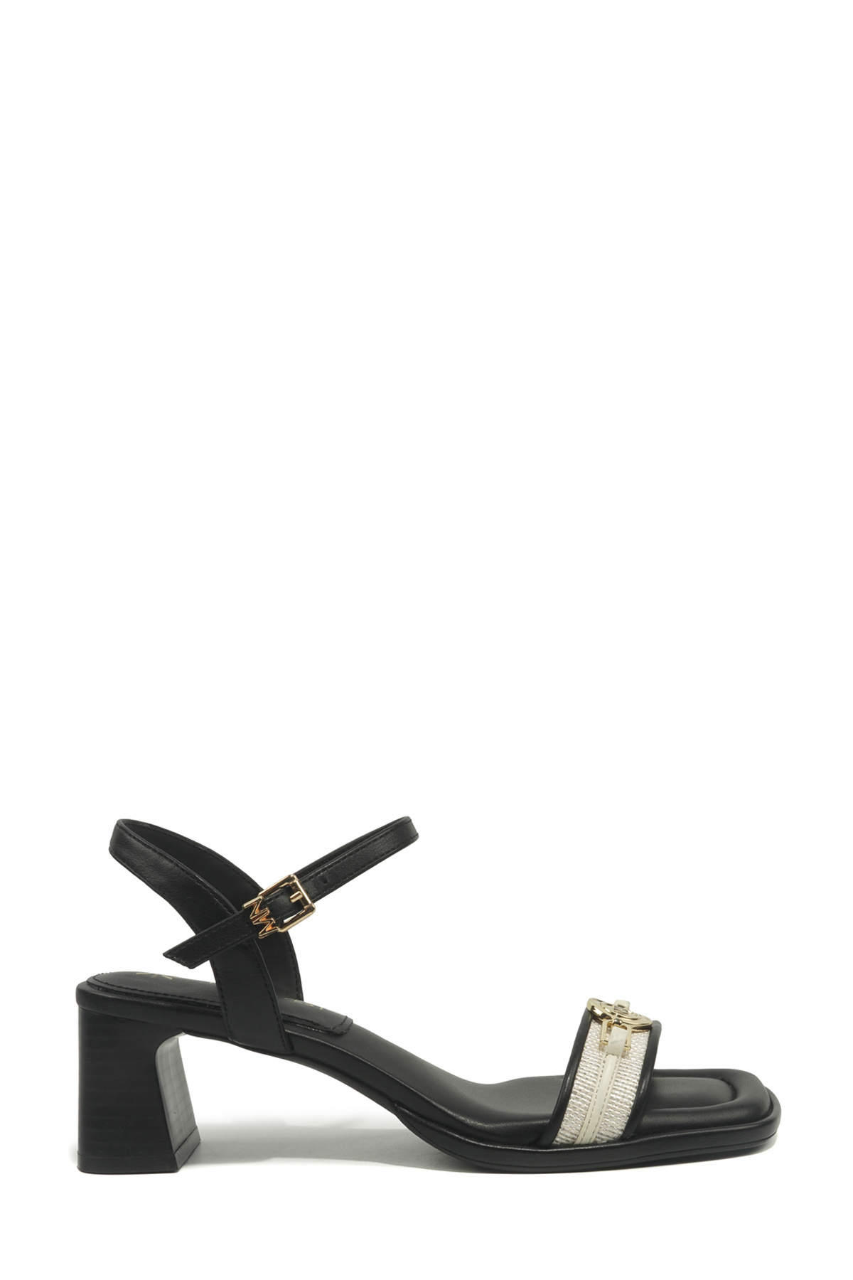 sarena-de！ Nine West NADRINN2 6FX Siyah Kadın Comfort Sandalet - Fiyatı