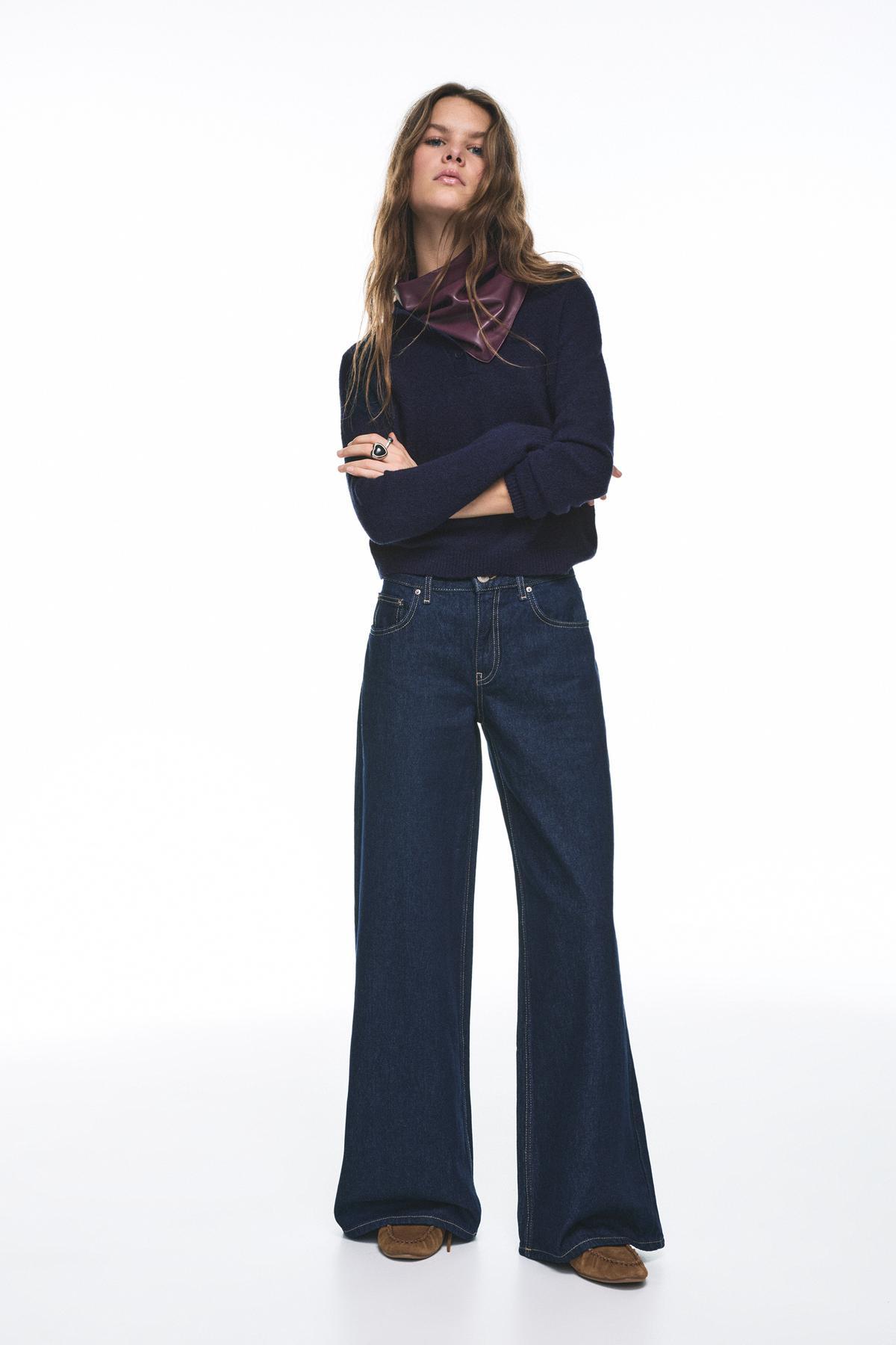 Pull & Bear  Geniş paça jean - Görsel 2
