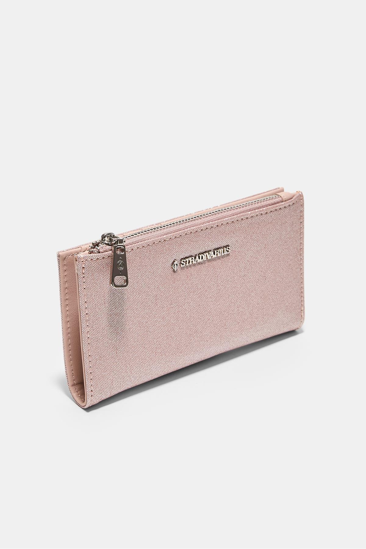 Stradivarius  Uzun parlak kartlık cüzdan - Görsel 2