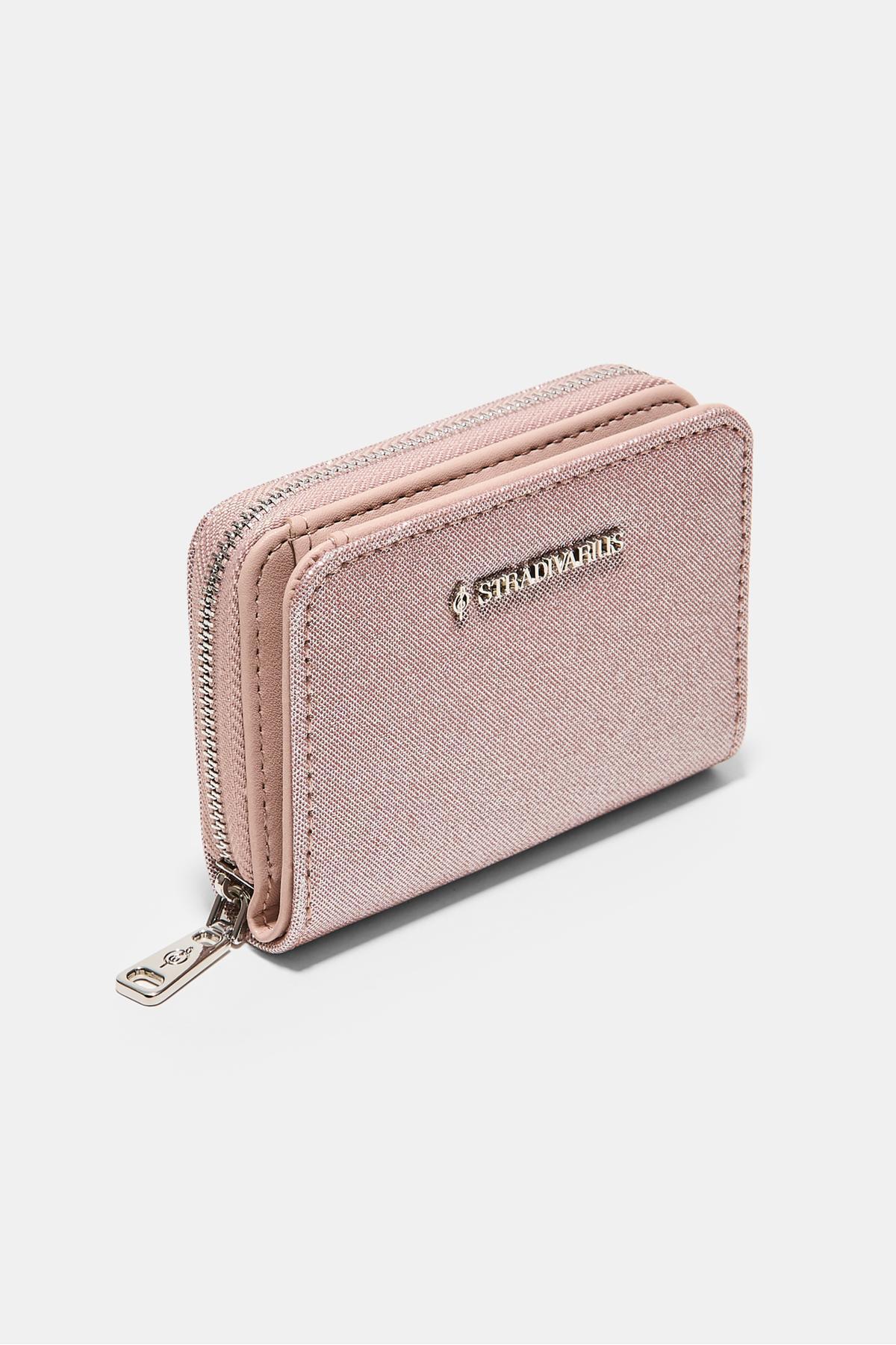 Stradivarius  Simli fermuarlı cüzdan - Görsel 2