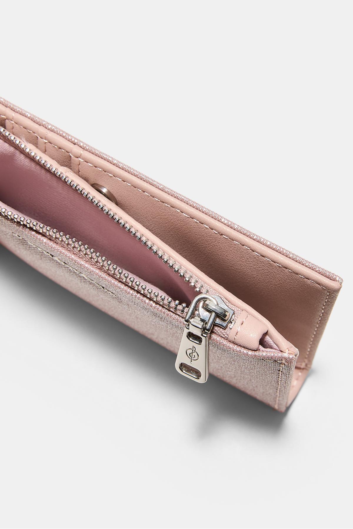 Stradivarius  Uzun parlak kartlık cüzdan - Görsel 4