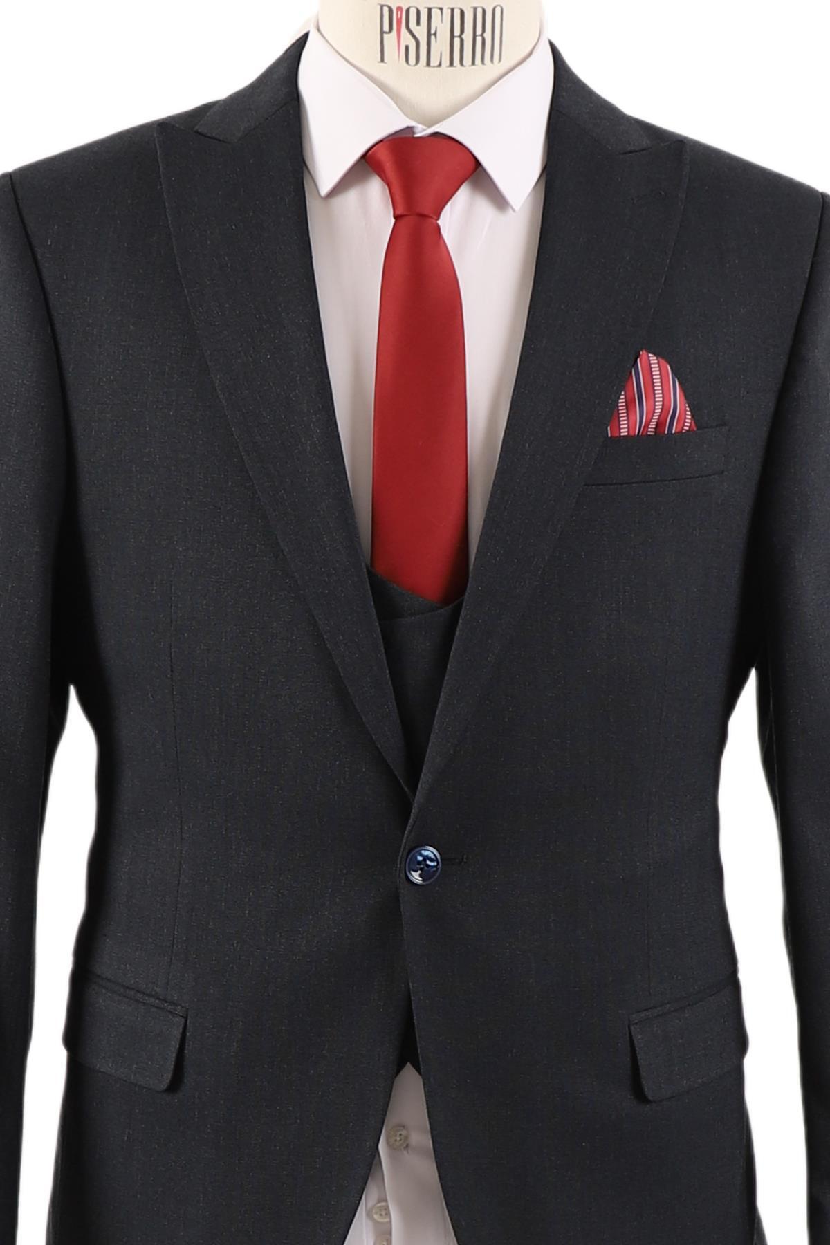 BRUEGEL Yelekli Takım Elbise Erkek Slim Fit görsel 4