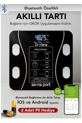 Dr Hana Dijital Tartı, Baskül, Yağ Su Kas Vücut Kitle Endeksi Kilo Ölçer Tartı