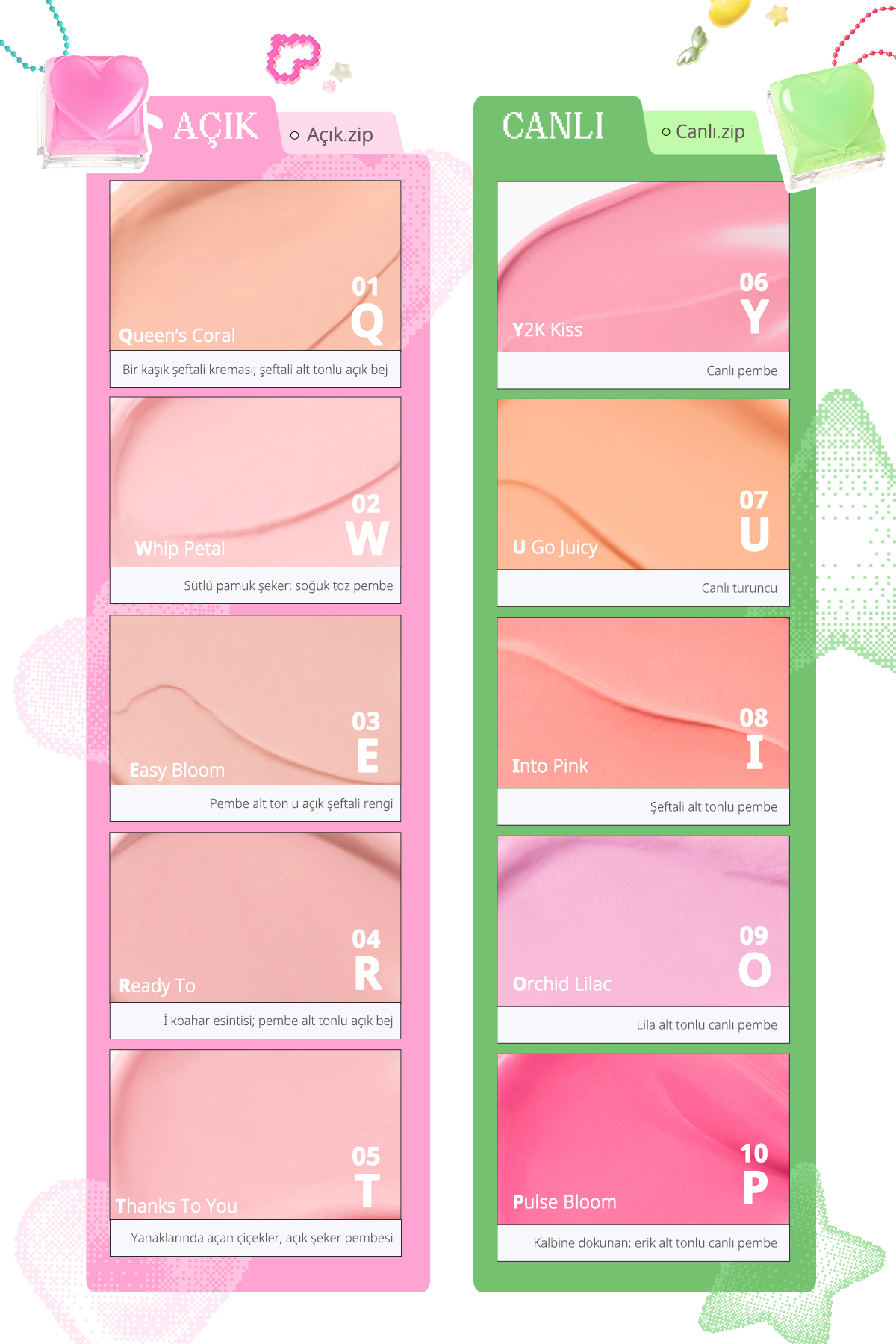 Ciltte Kremden Pudra Dokuya Dönüşen Allık Tok Blush Keycap (16 Hold Me) — بژ 111684 — تصویر 5 از 9