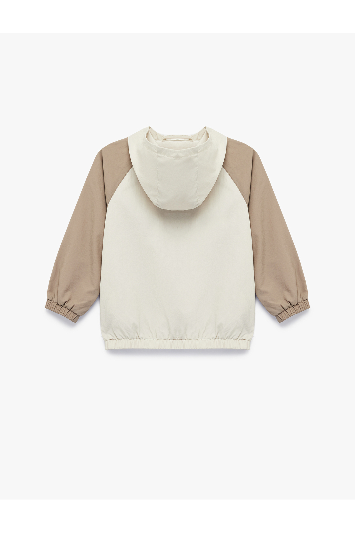 Koton Renk Bloklu Kanguru Cep Detaylı Fermuar Detaylı Kapşonlu Mevsimlik Ceket fotoğrafı 2 (önizleme)