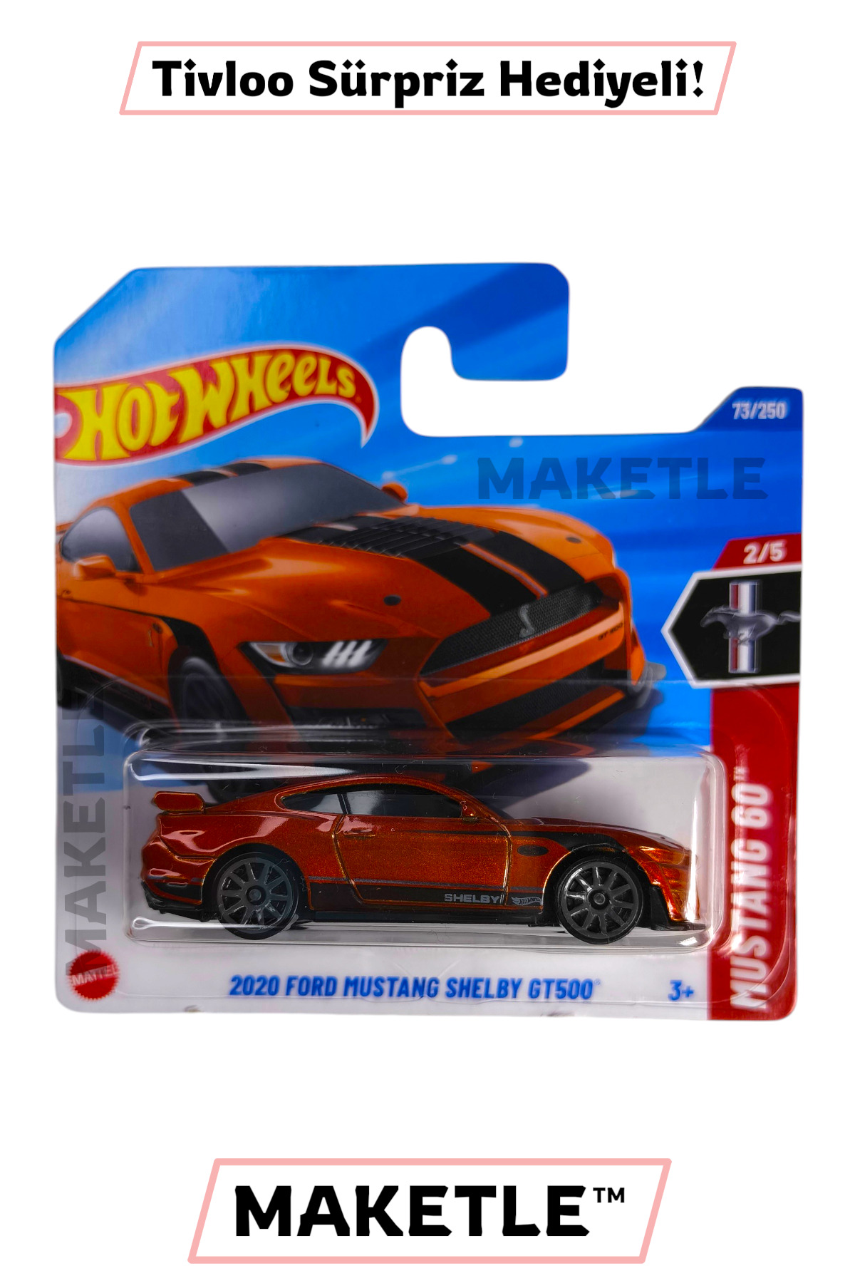 HOT WHEELS 2020 Ford Mustang Shelby GT500 - JBB16 - Tivloo Sürpriz