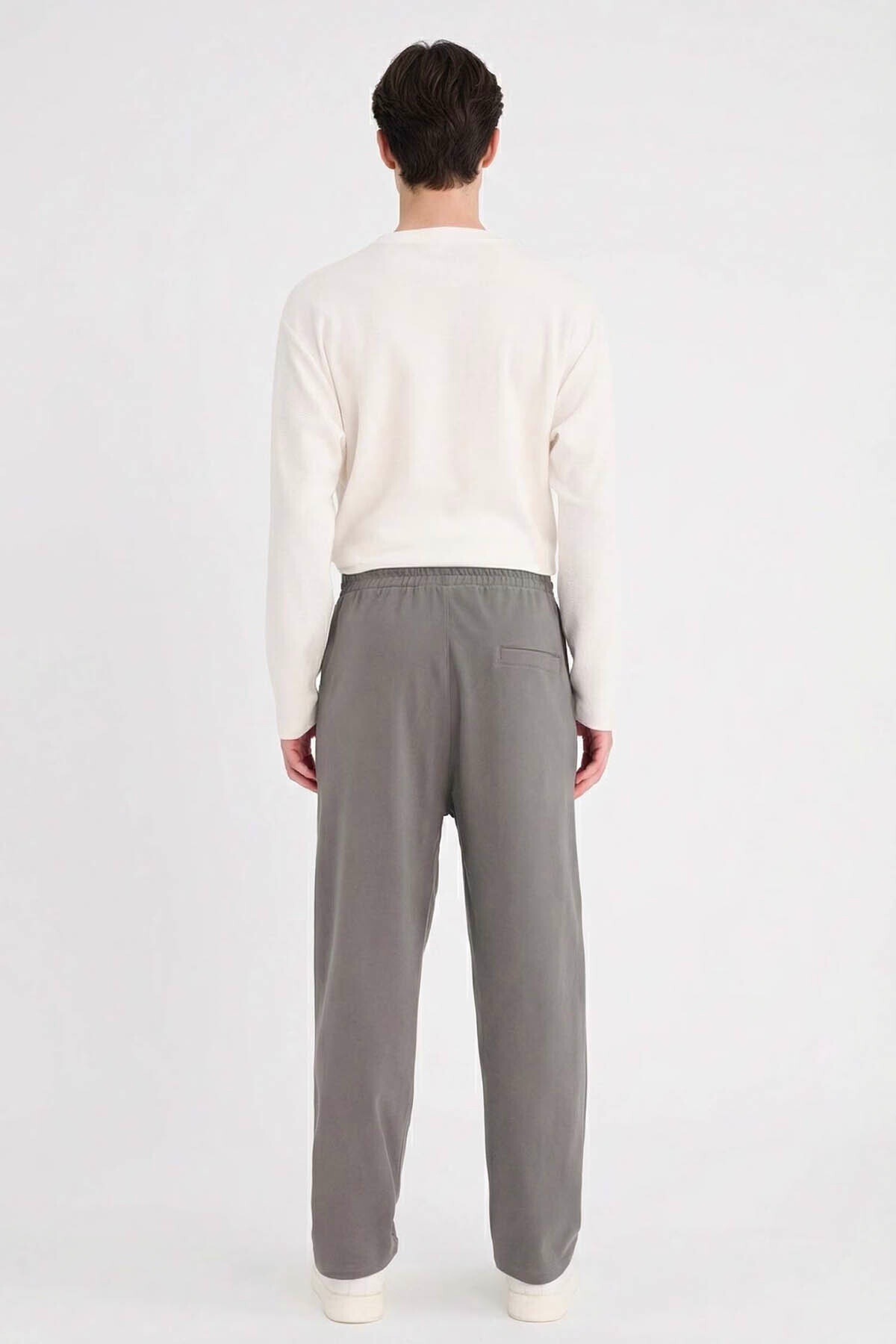 DeFacto Ultra Yumuşak %100 Pamuk Regular Fit Pantolon F9658AX26SP görsel 5