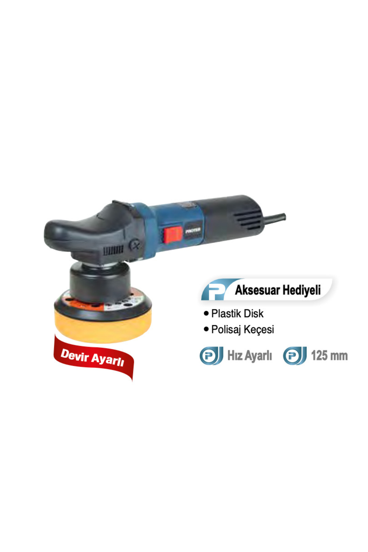 Proter Protez PL125XP Orbital/Eksantrik Polisaj Makinası 125 mm