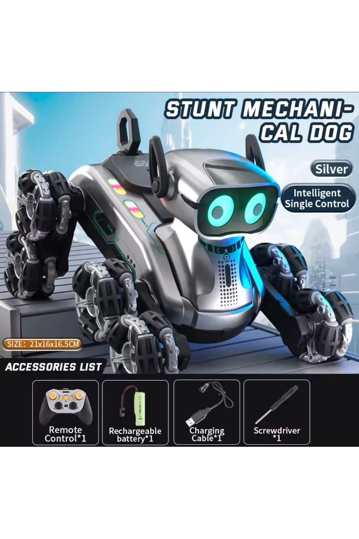 DİĞER1111 oyuncak 2.4Ghz uzaktan kumandalı ve sensörlü şarjlı 8 teker akrobat köpek müzikli ve led ışıklı fotoğrafı 3 (önizleme)