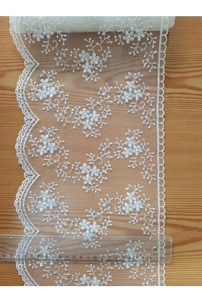 DANTELİM Tül Dantel Fisto Güpür - 8,70 mt (1 top)