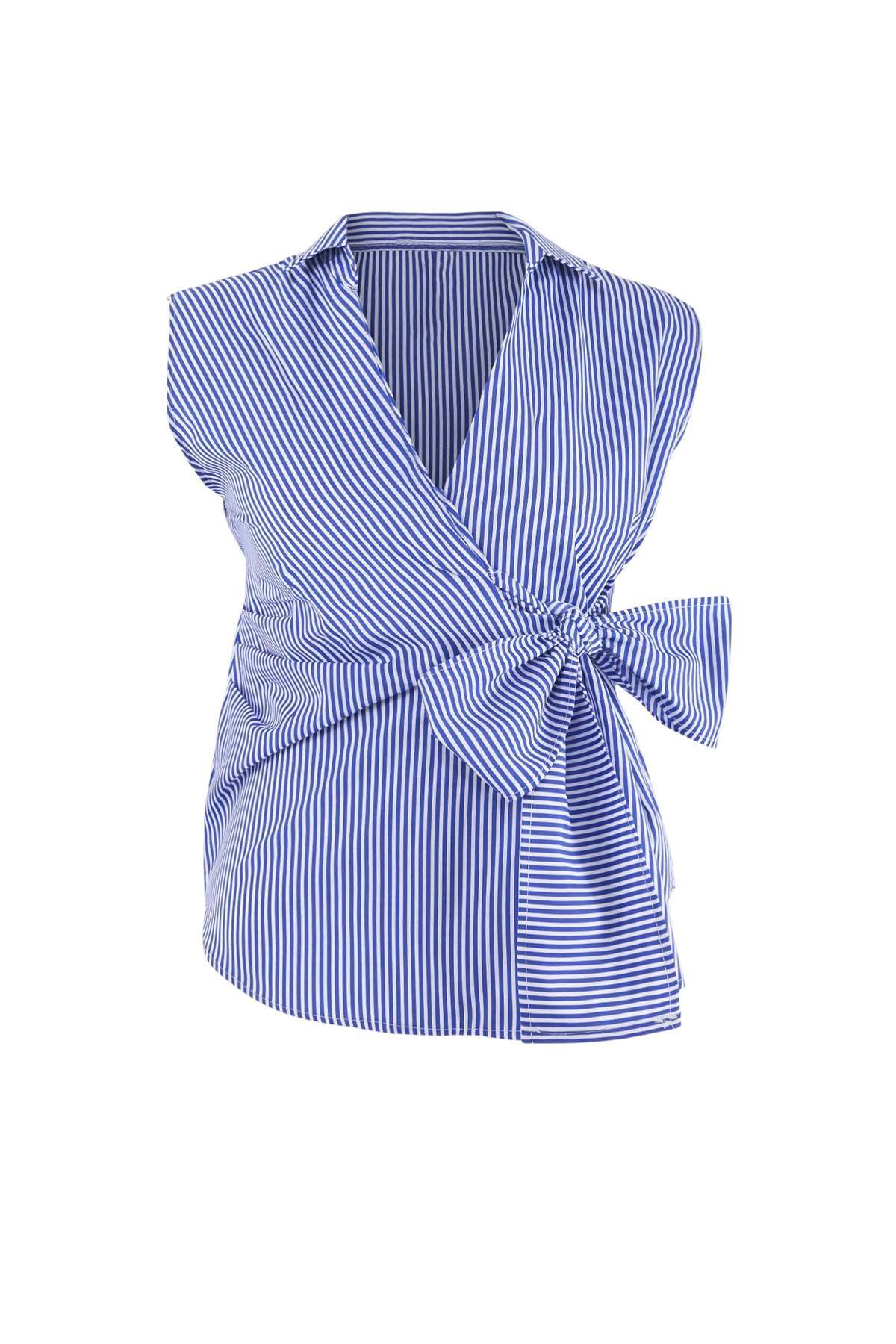 trendyol-curve-womens-striped-sleeveless-fitt
