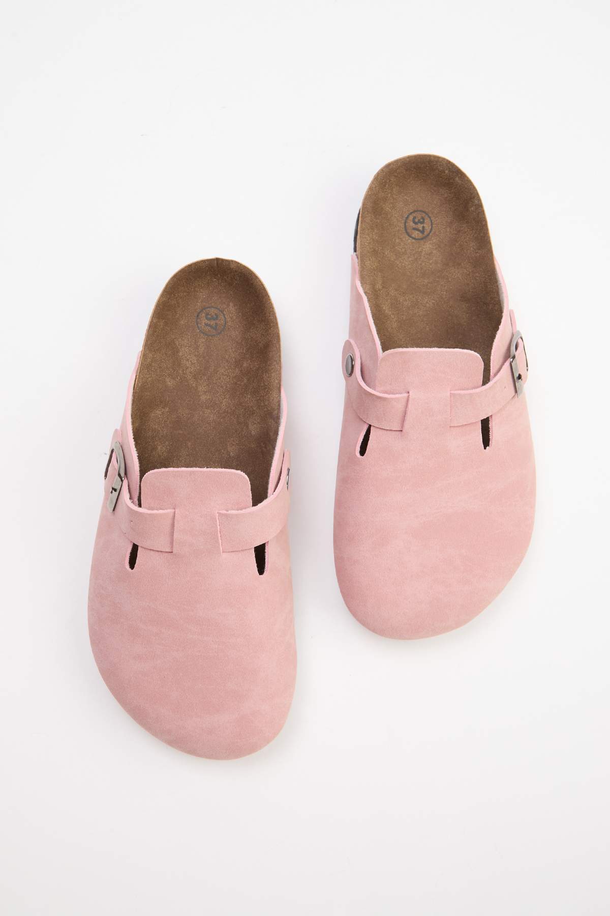 TRENDYOL SHOES Γυναικείες παντόφλες Sabo με κλειστό μπροστινό μέρος Dusty Ros...