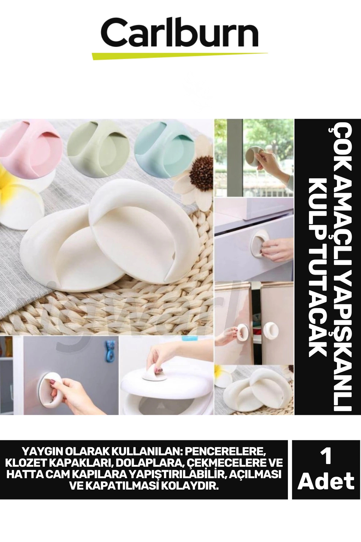 Non-marking Glass Tiles Door Wood Panel Window Toilet Cabinet Multi Purpose Adhesive Handle Holder