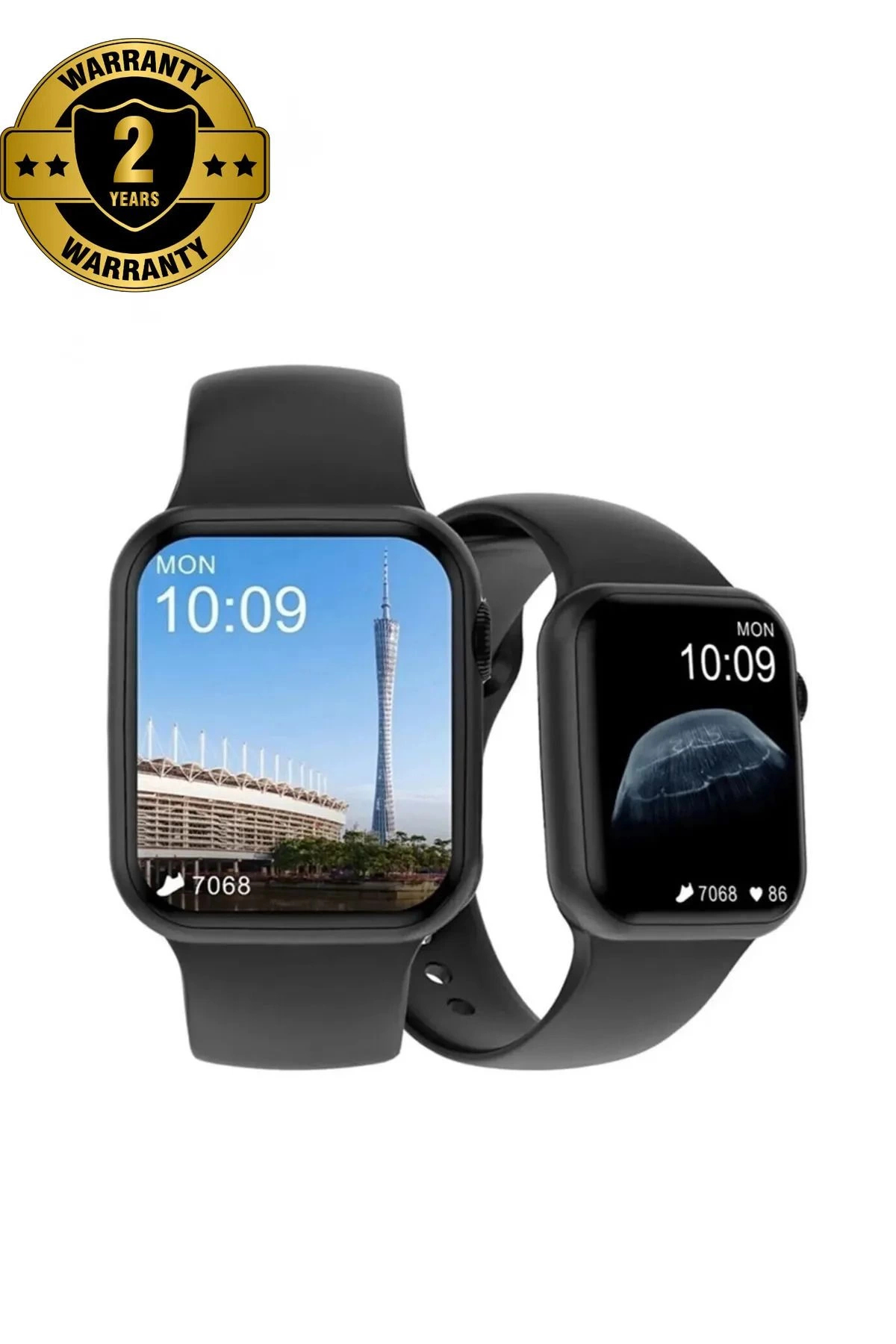 Carlburn Su Geçirmez 45mm Simli Watch 7 Ios Android Sağlık Spor Sensörlü Bluetooth Aramalı Alarm Akıllı Saat