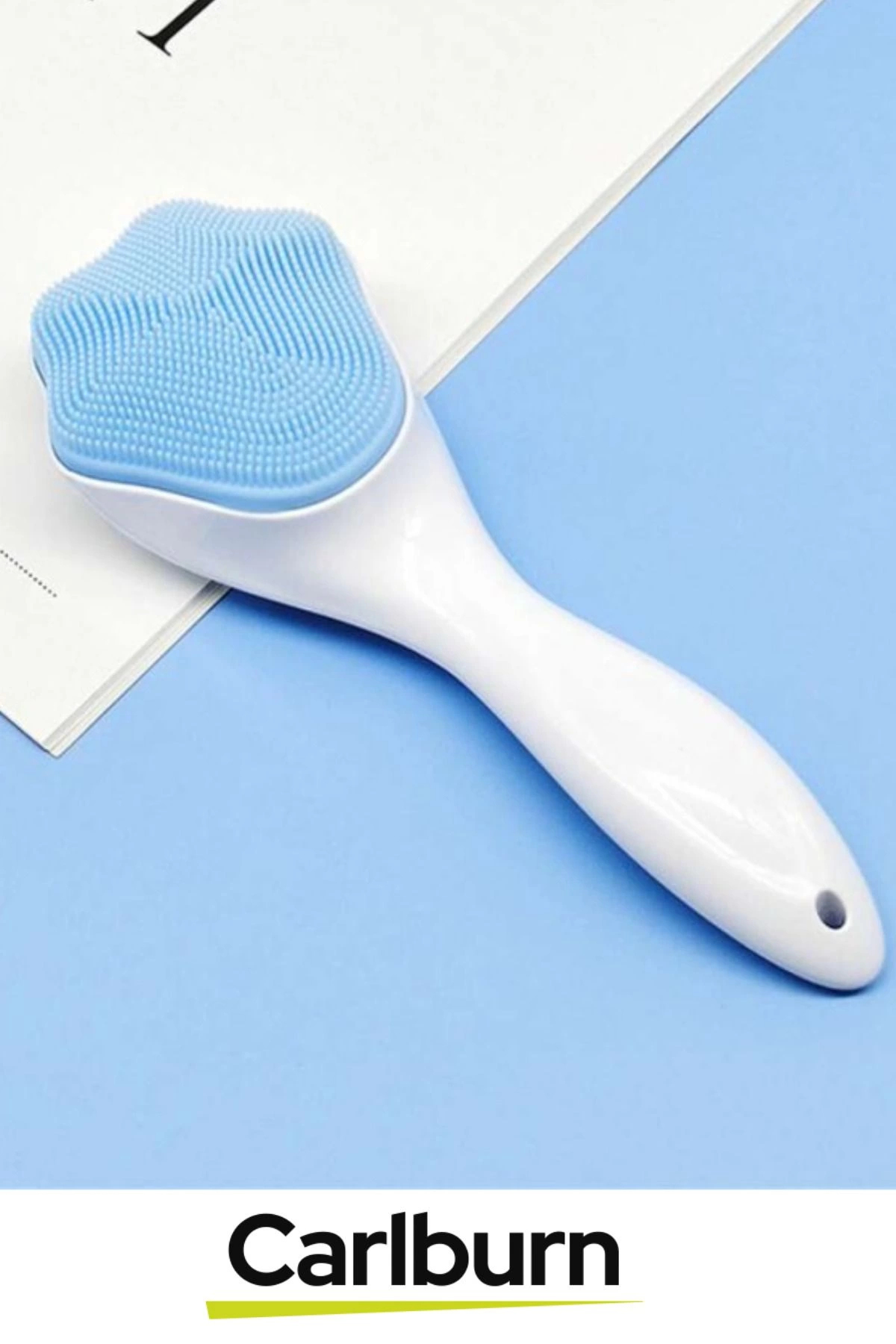 Özel Üretim Ergonomik Asılabilir Saplı Hassas İpeksi Doku Cilt Makyaj Temizleme Peeling Fırçası — Silikon Gözenek Yüz Maske — تصویر 5 از 5