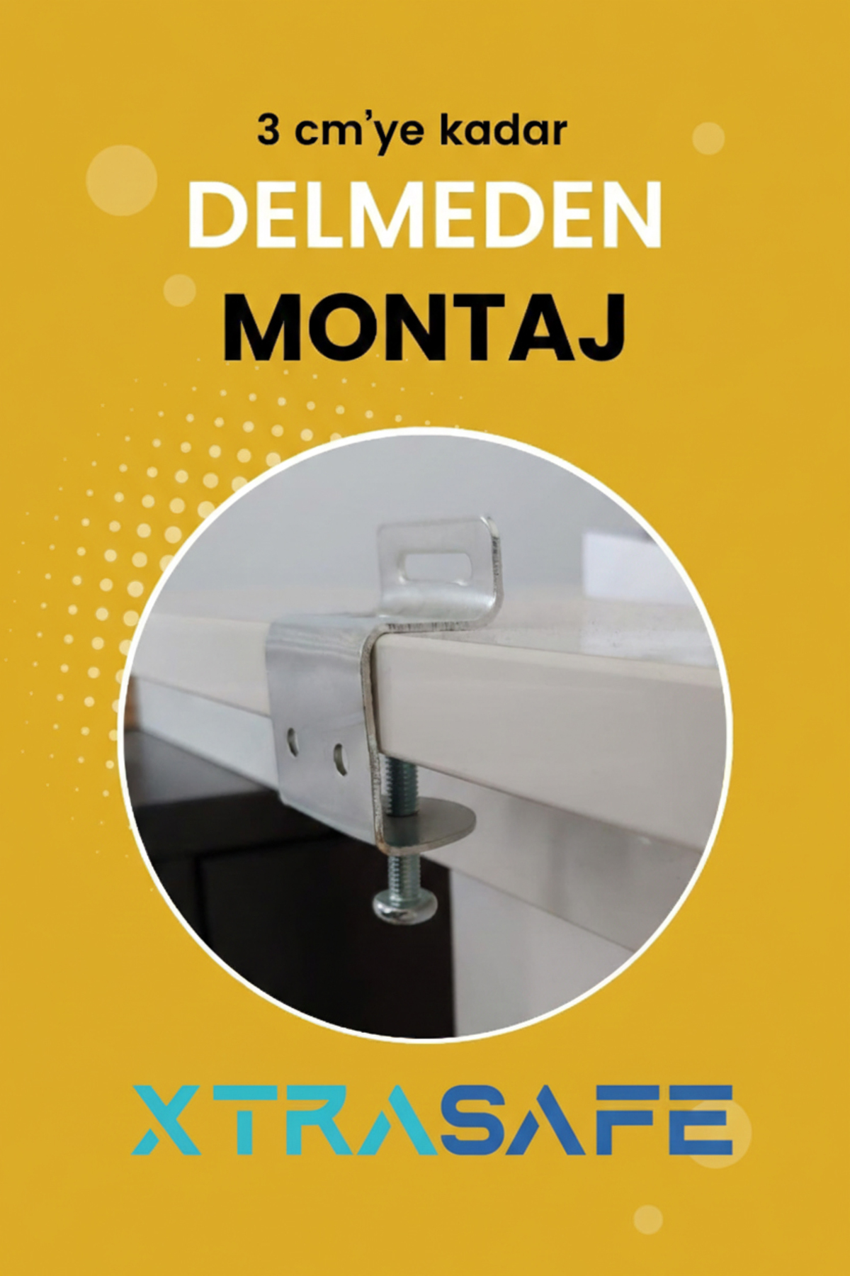 Xtrasafe Tv Güvenlik Kemeri – Deprem Ve Çocuk Güvenliği Için – 15”-80” Tv Uyumlu – Metal Ve Halkalı fotoğrafı 4 (önizleme)