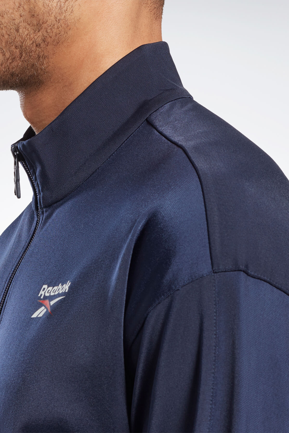 Reebok RI VECTOR KNIT TRAC Lacivert Unisex Eşofman Üstü görsel 6