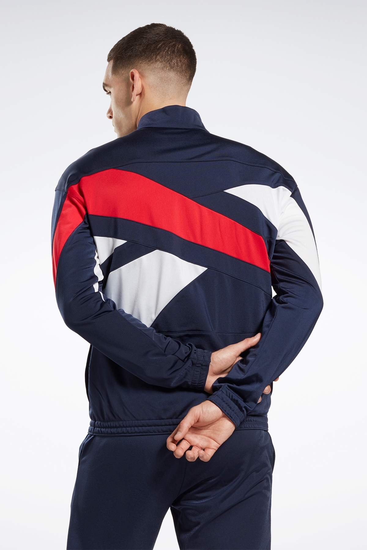 Reebok RI VECTOR KNIT TRAC Lacivert Unisex Eşofman Üstü görsel 4