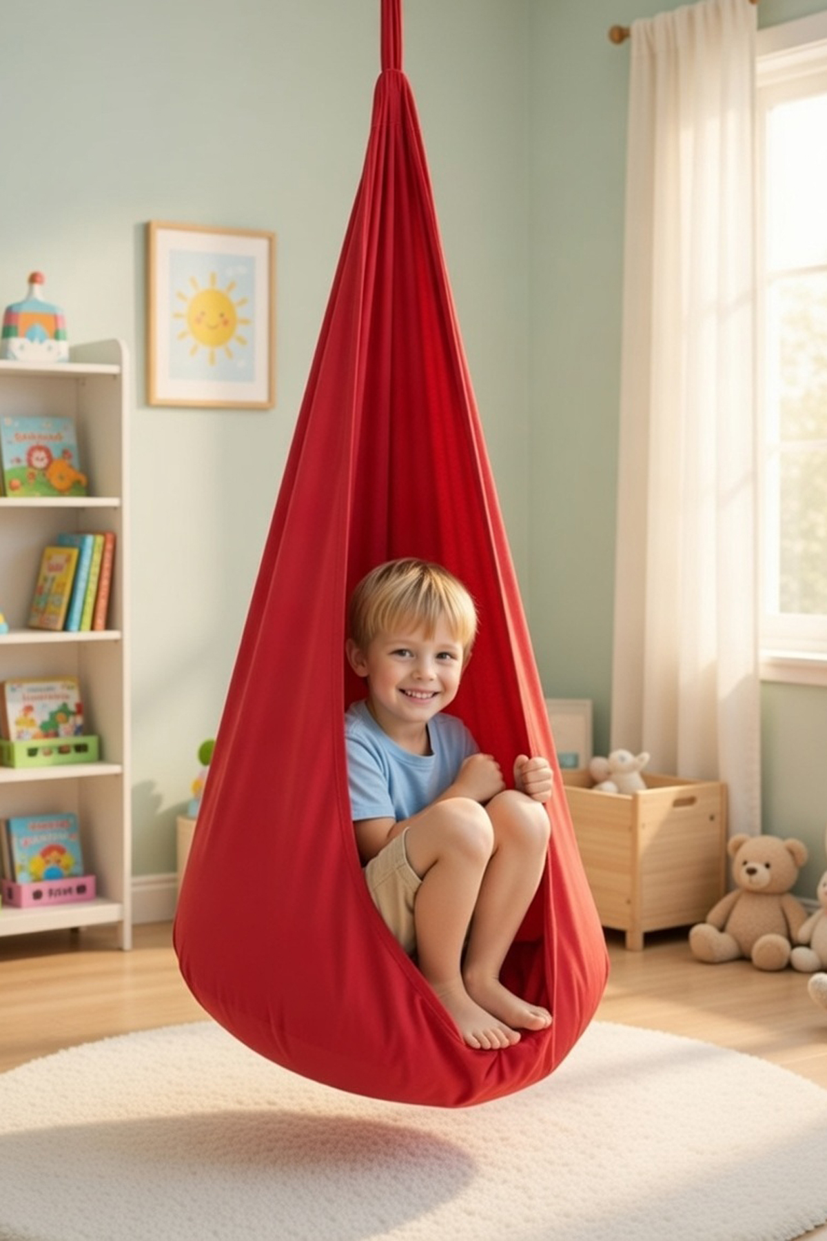 Bundeba Lora Kanguru Bebek Hamak Beşik Tavana Asılan Salıncak Yetişkin Ve Çocuk Salıncağı Hamağı fotoğrafı 3 (önizleme)