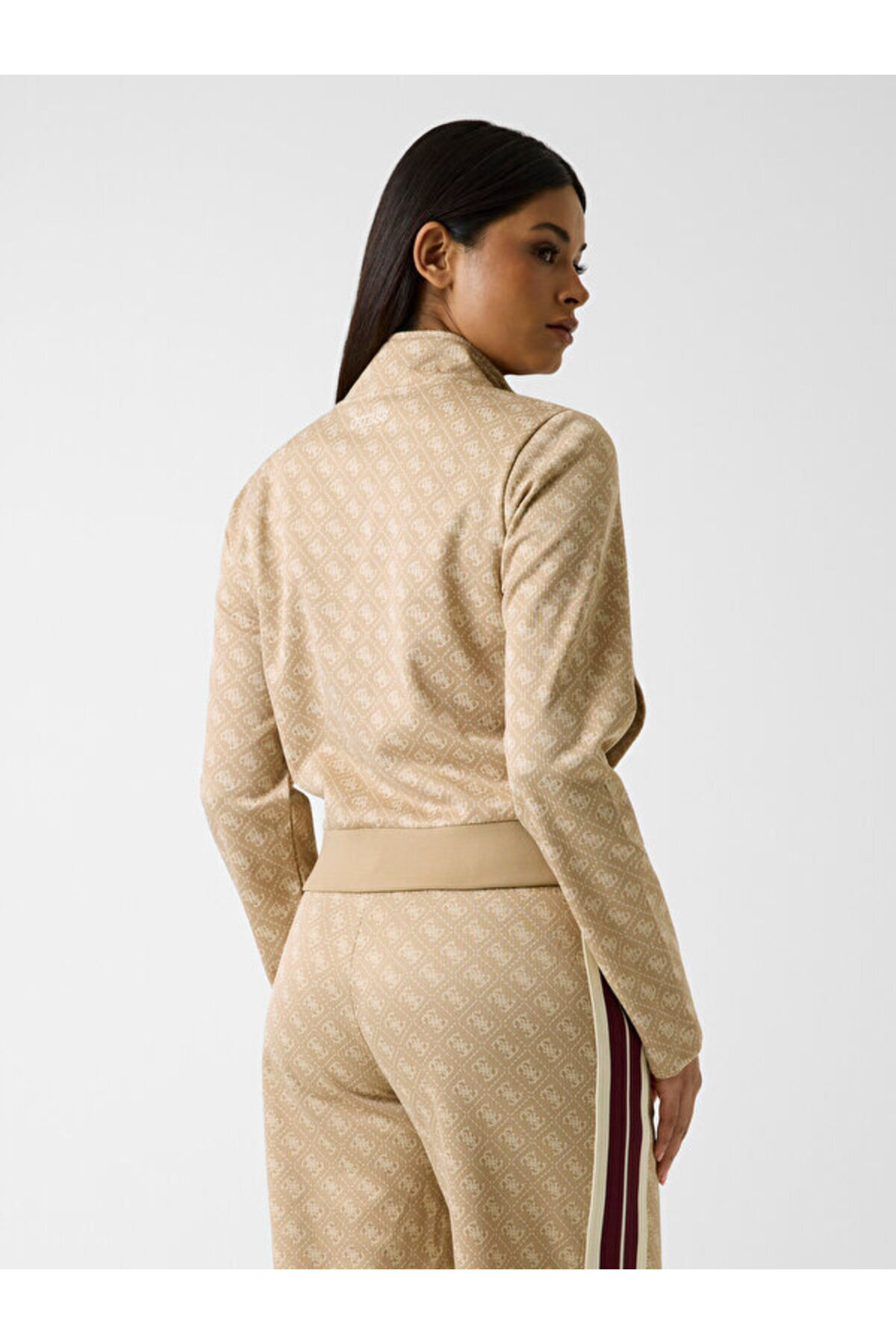 Guess Jacquard Kadın Aktif Sweatshirt görsel 2