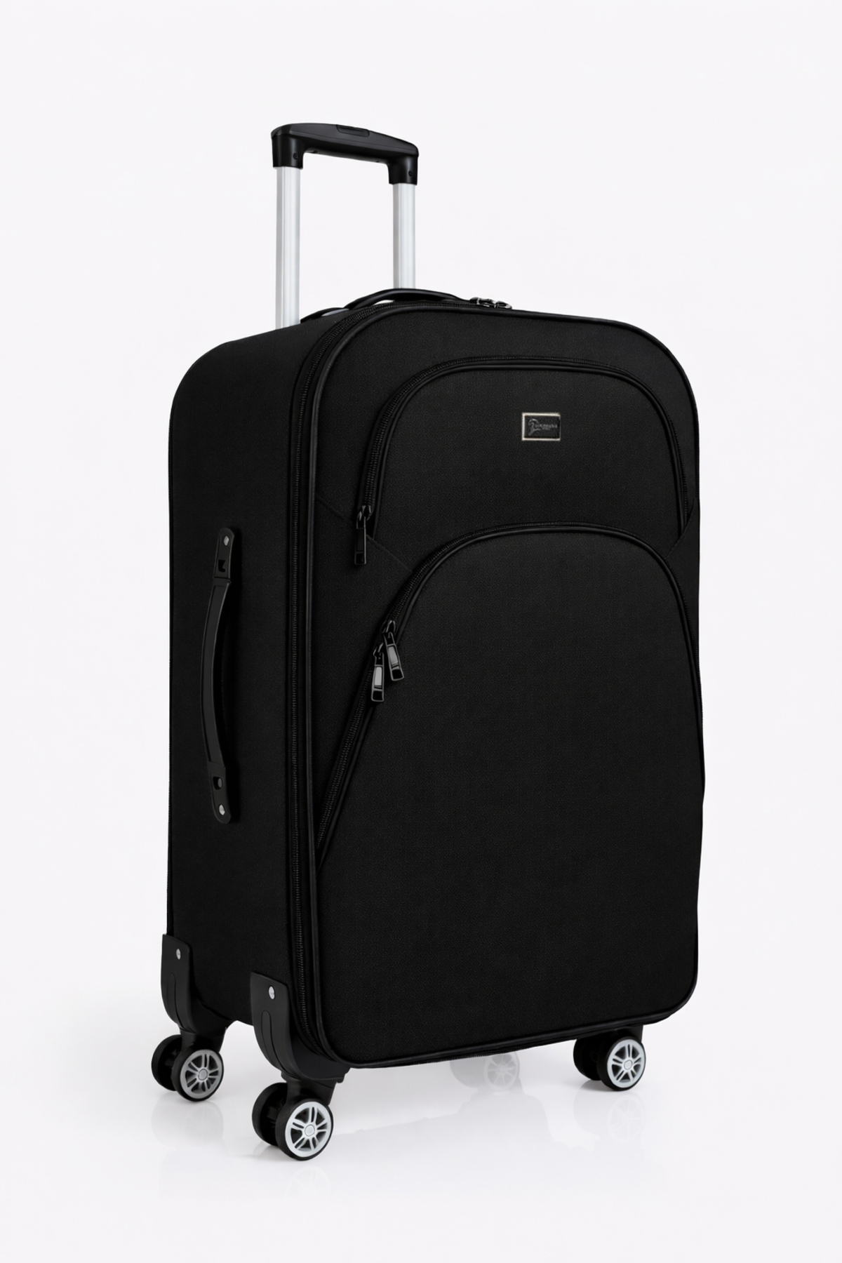 louisiana polo  Orta Boy 4 Teker Kumaş Valiz Siyah 1081