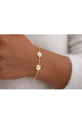 Soleildor 925 ayar Orijinal Gümüş Kişiye Özel Ayak İzi İsim Gümüş Bileklik ( ...