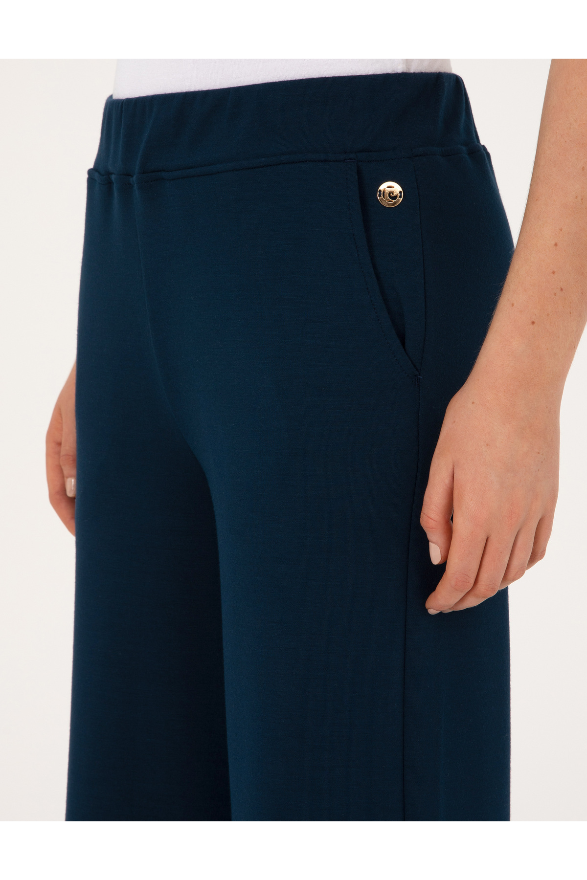 Pierre Cardin  Lacivert Flare Fit Modal Karışımlı Eşofman Altı 50314962-VR033 - Görsel 6